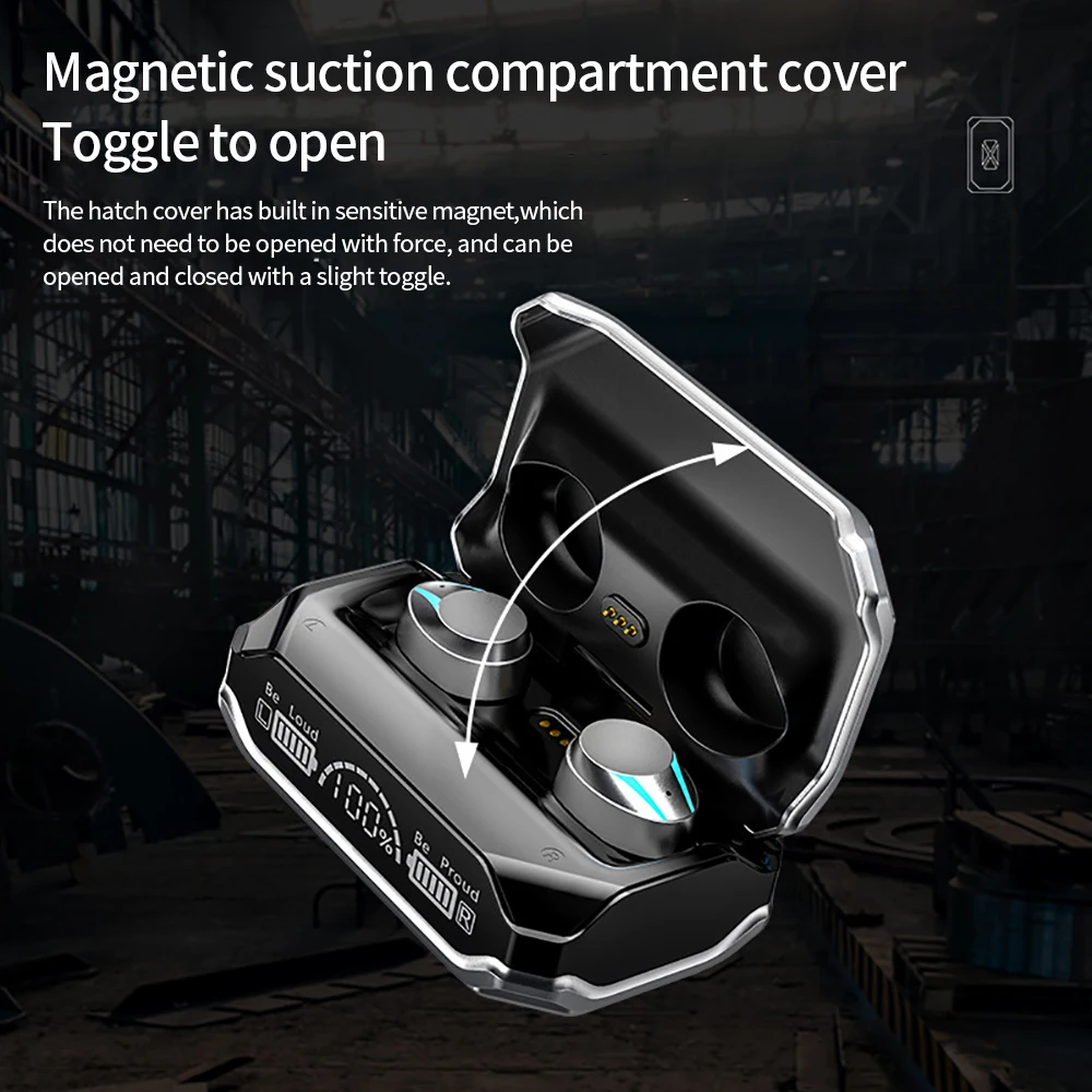 M41 TWS Wireless Bluetooth-compatible Earphones Touch Control Noise Reduction Stereo Waterproof Headsets Earbuds With Microphone