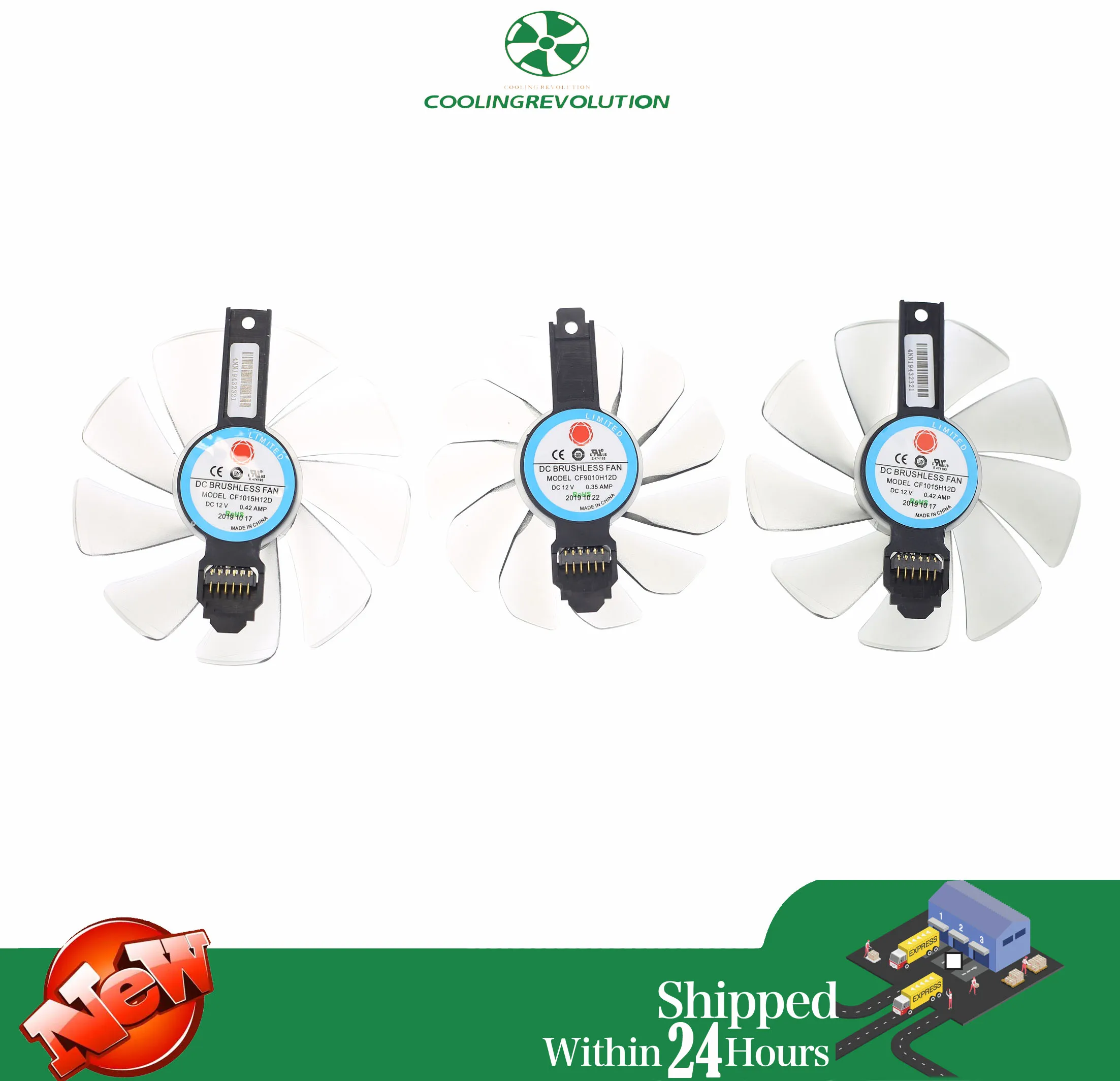 CF1015H12D CF9010H12D RX5700 ARGB Graphics card fan for Sapphire