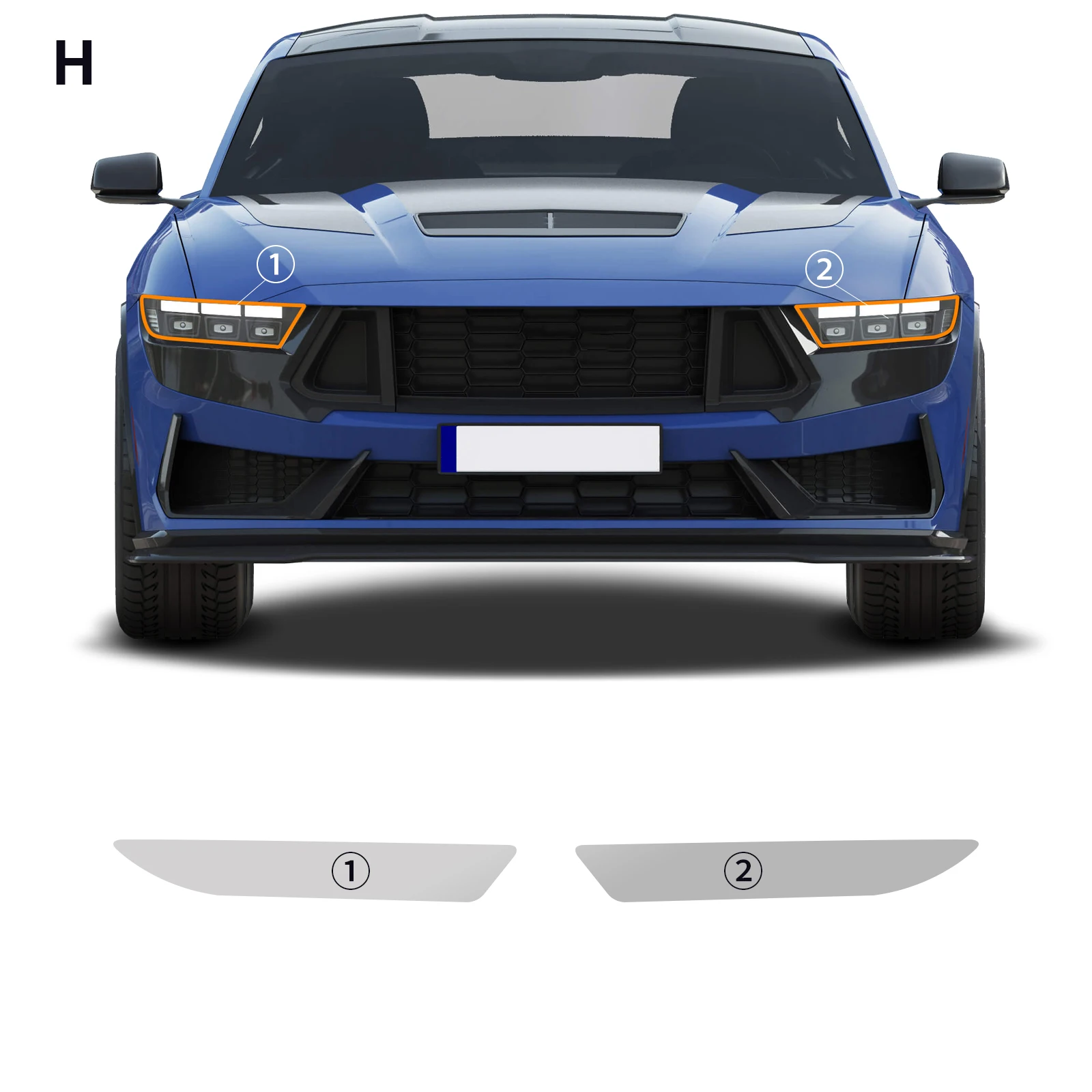 Für Ford Mustang Dark Horse GT 2024-2026 Unsichtbare Auto-Folierung TPU-Film Schutzschicht Kratzfeste Autoteile Zubehör – Detail 27