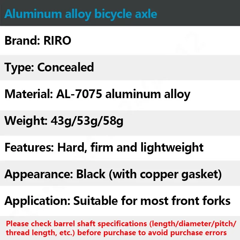 Bicycle Quick Release Thru Axle Rod with Hidden QR for Enhanced Cycling Performance