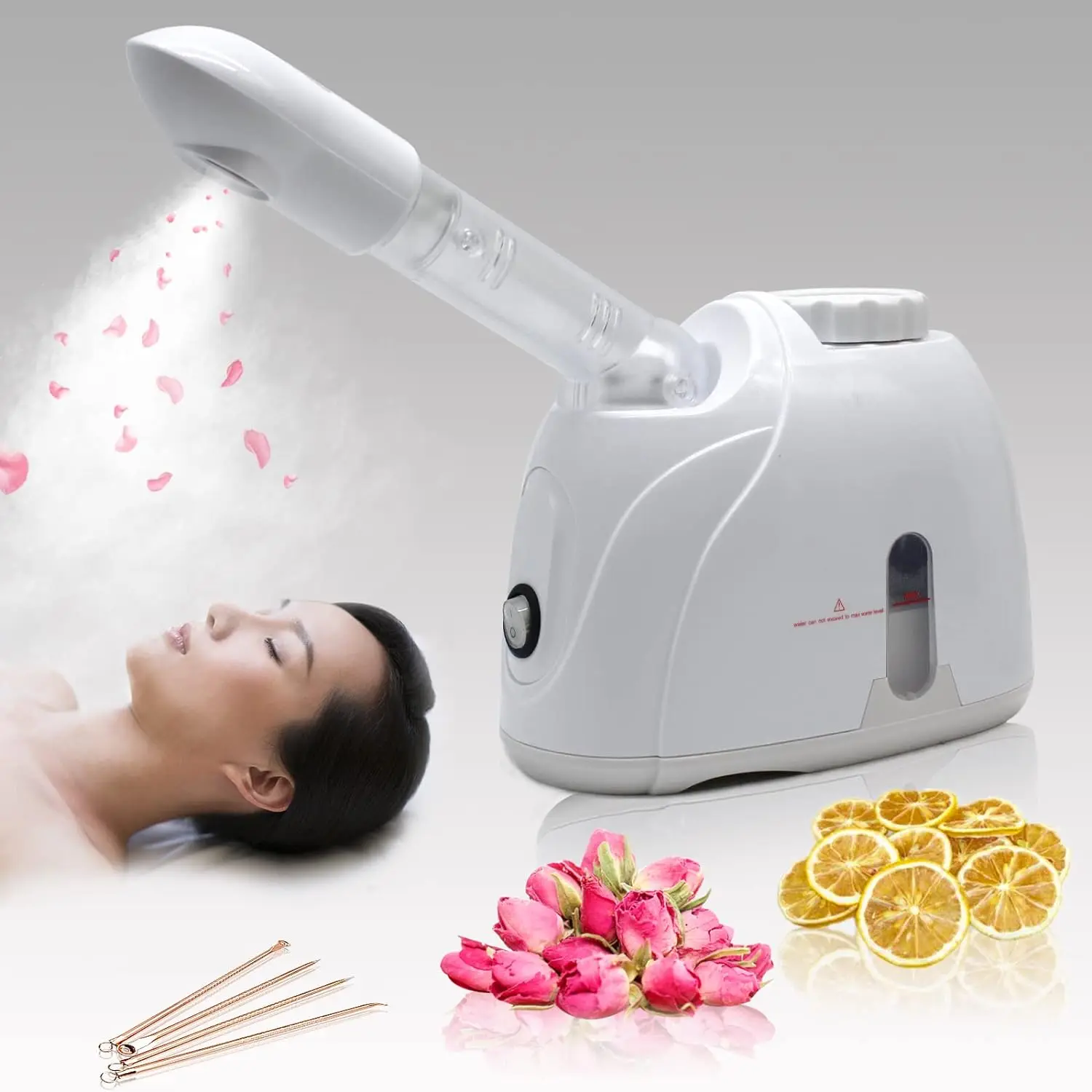 KSKINOzoneProfessionalFacialMistSprayerForSkinFaceSteamerDeepCleaningIonicFacial