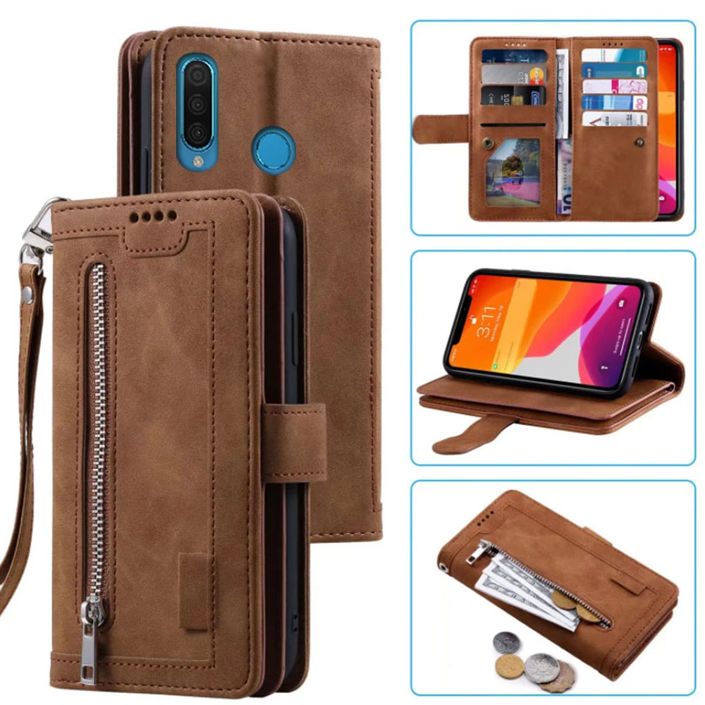 Funda Book con ranuras para tarjetas para Huawei P30 Lite