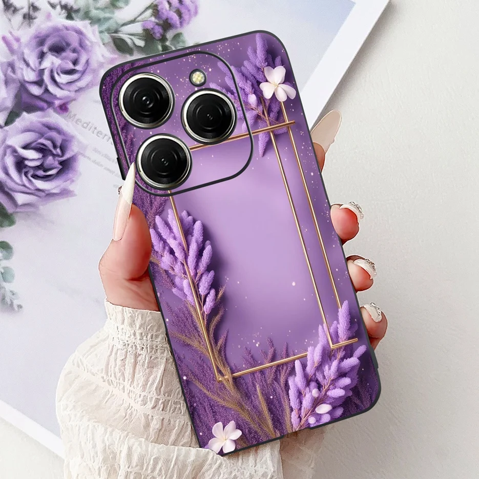 Stylish Painted Soft TPU Phone Case - For Tecno Spark 20 Series