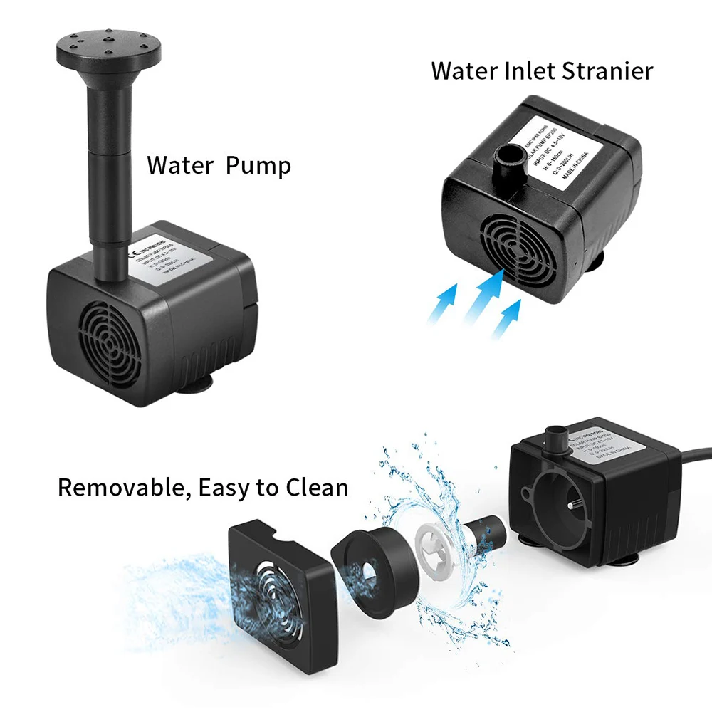 Solar Fountain Water Pump Kit Solar Powered Water Fountain With Stake For Outdoor Bird Bath Pond Pool Garden Fish Tank Yard solar fountain solar fountain pump water fountain garden pond fountain solar water pump bird bath bird bath supplies