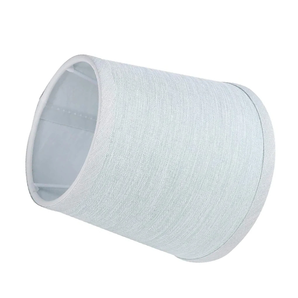 Description Picture 2 of itemFabric Lamp Shade Blue Lampshade Dustproof Chimney Wall Ceiling Table Light Cover Lampshades Compatible with E14