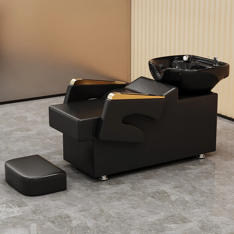 Sedie da salone creative Sedie per shampoo moderne e minimaliste Salvaspazio Lavatesta Parrucchiere Professiona PoltronaSalon Furniture - immagine 4