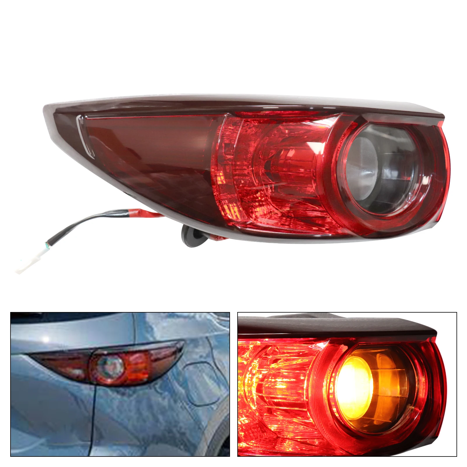 

Left Side Tail Light Outer Rear Lamp Driver Side For 2017-2021 Mazda CX5 CX-5