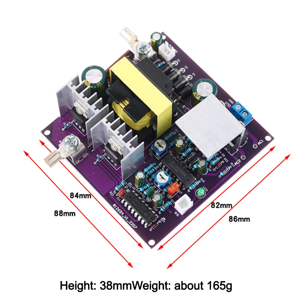 de energia saida senoidal corrigida dc ac boost board 50hz 12v 220v 300w 02
