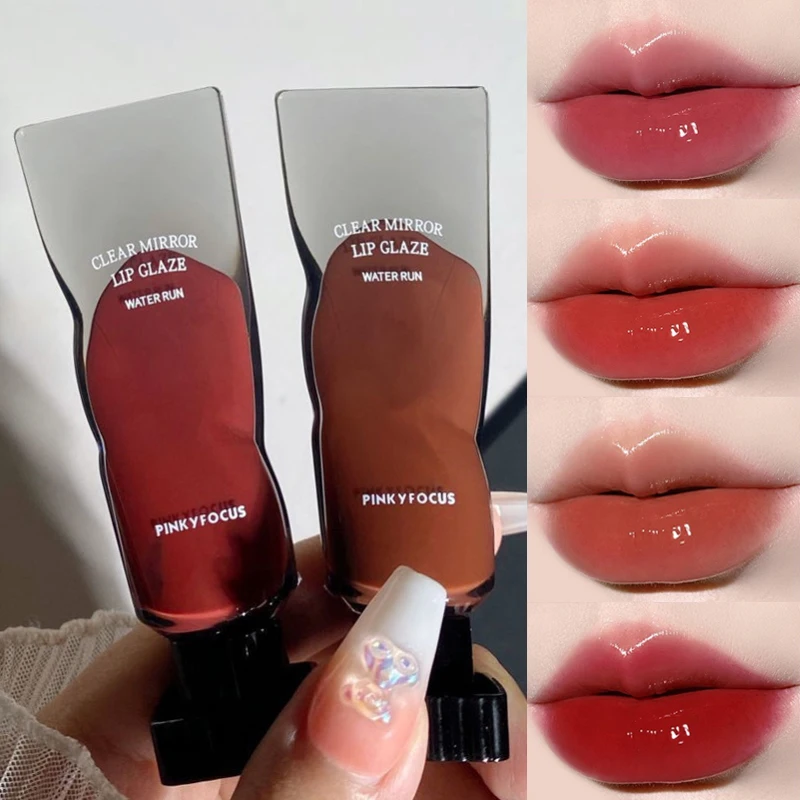 

Mirror Water Gloss Lipstick Makeup Moisturizing Texture Waterproof Lasting Sweat Resistant Rich Color Silky Lip Glaze Lip Gloss