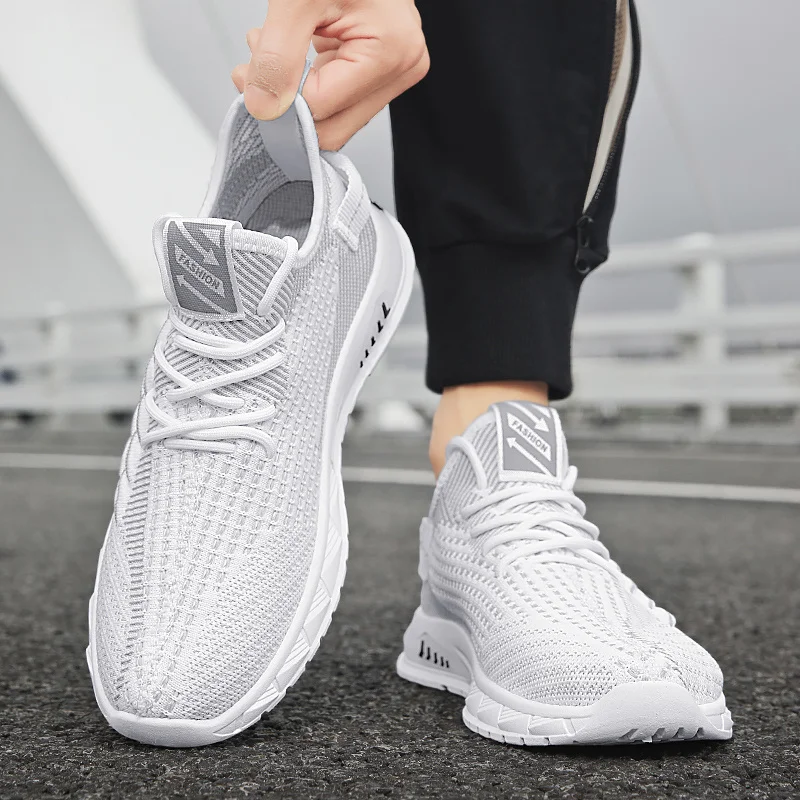 Scarpe da tennis da uomo traspiranti per fitness Scarpe da corsa leggere da passeggio antiscivolo_voghion.com