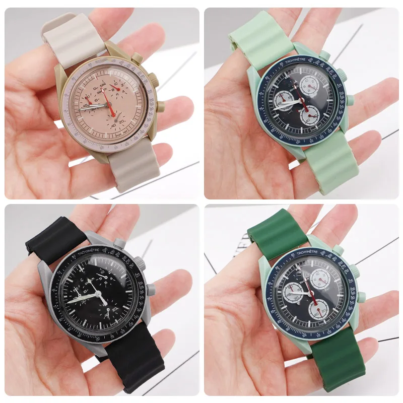 Per Omega Speedmaster Joint Moon 20Mm Cinturino Per Orologio In Gomma Curva 20Mm Bracciale Da Polso Sportivo Morbido Per Donna Uomo Cinturini Con Moti