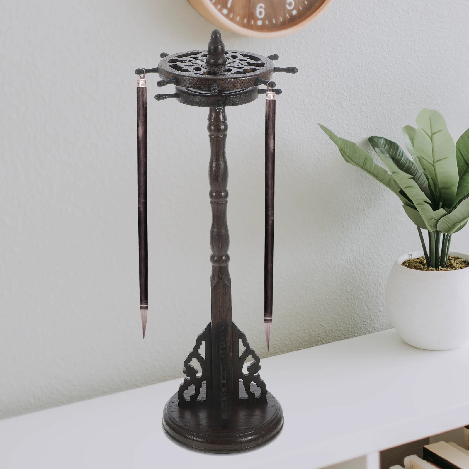 Writing Utensil Rack Brush Hanger Pen Storage Rack Ink Holder Multi-purpose Writing Emblems
