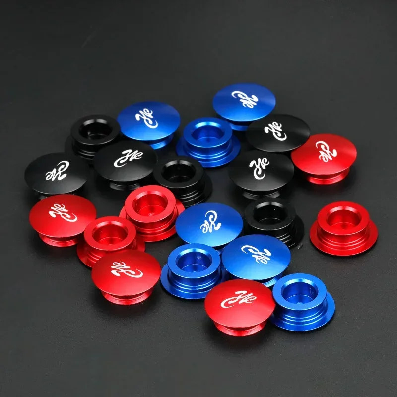 One-Piece Hollow Crank Cover Aluminum Bicycle Dust Screw W/ 18/20mm Dia. Seals MTB Road Chainring End Plug For Cycle Replacement