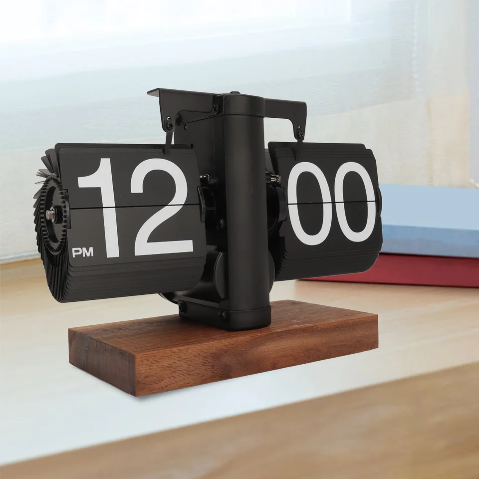 Vintage Digital Flip Down Desk Clock with Large Numbers