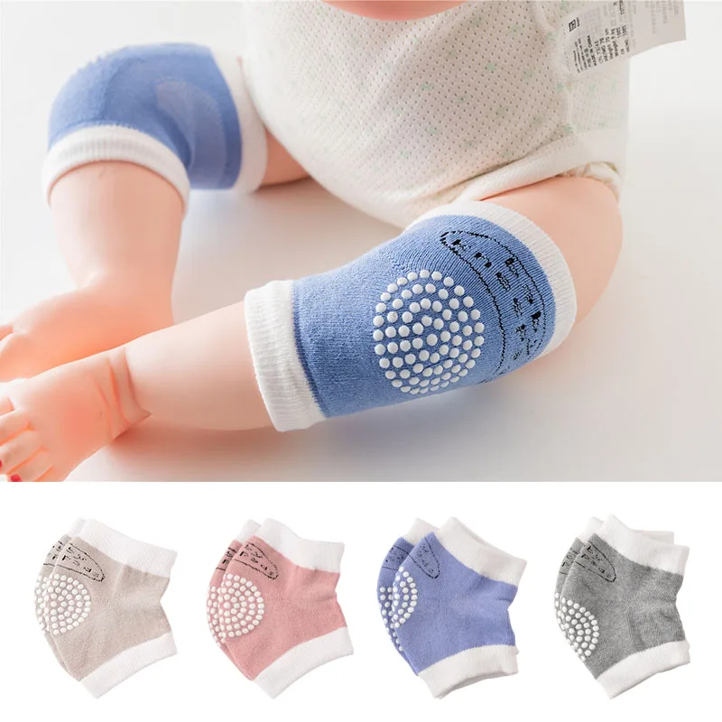 Baby Crawling Knee Pads Breathable, Toddler Walking Anti-Fall, Infant 0-3 Years Old, Pure Cotton Anti-Collision Elbow Pads, Non-