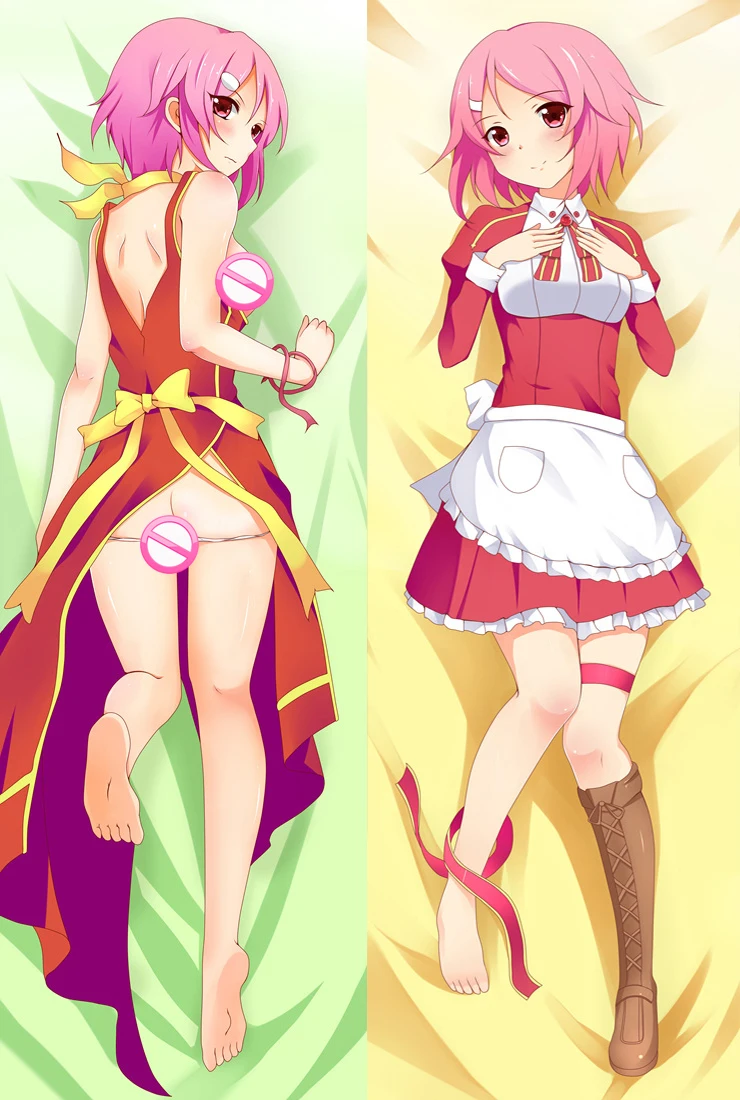 

2WAY/WT Sword Art Online Yuuki Asuna Anime Dakimakura Fullbody PillowCase Two-Side Printed Peach Skin Hugging Pillow Cover