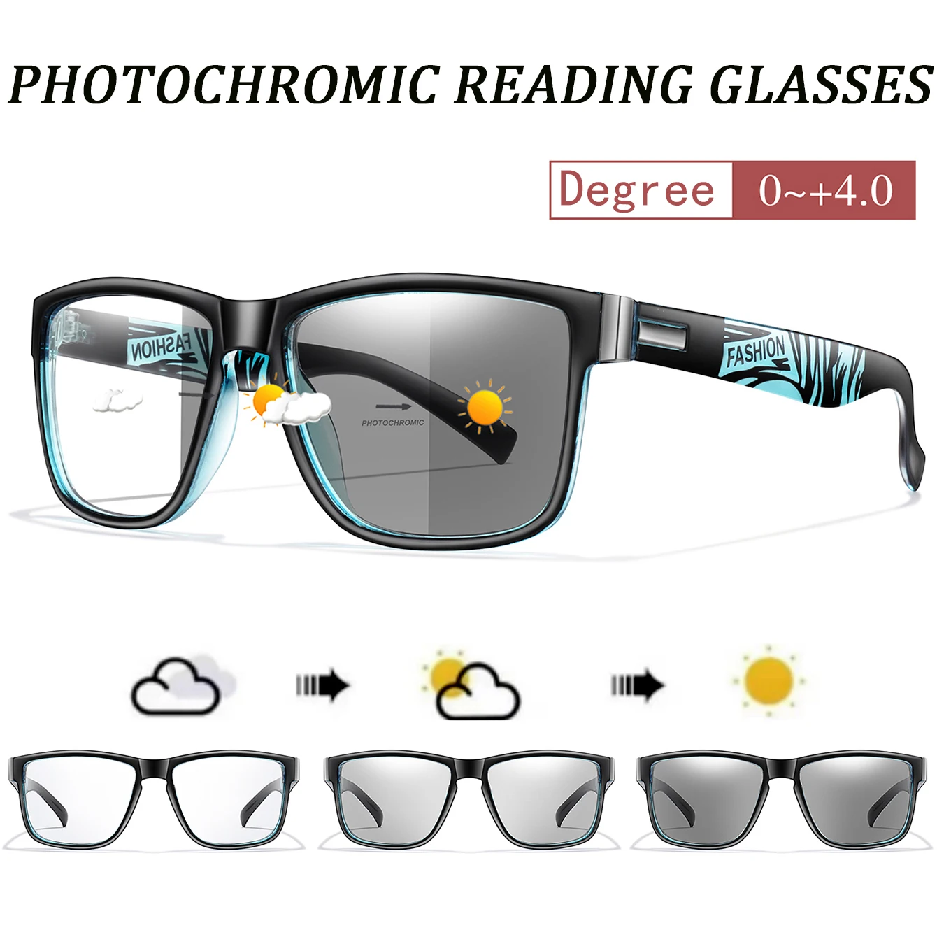 Photochromic Reading Glasses for Men and Women