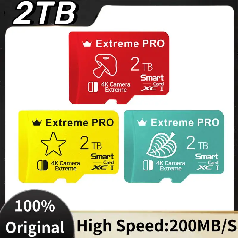 

2TB SD/TF Flash Memory Card 1TB Micro TF/SD Card 128GB Mini SD Card 512GB High Speed Memory Card 256GB For Nintendo Switch Ps5