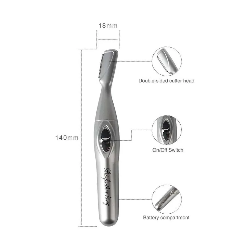 Electric Eyebrow Trimmer Mens And Womens Automatic Eyebrow Trimmer Artifact Hair Removal Beauty Trimmer Beginner Beauty Tool 2