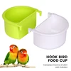 New 2pcs Bird Food Feeding Dish Easy to Install Bird Cage Feeder Bowl for Small Animals Budgie Parrot Parakeets Lovebirds 2