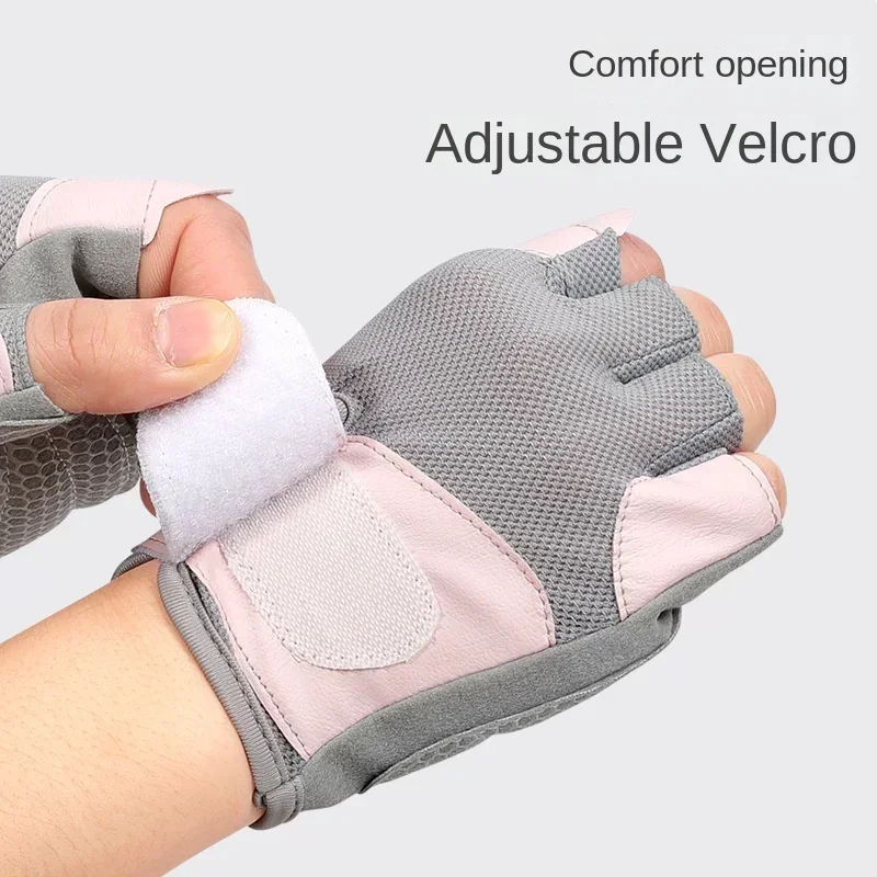 Gym Fitness Heavyweight Training Half Finger Non-Slip Gloves Men women Body Building Gloves Wrist Support Weightlifting Sports