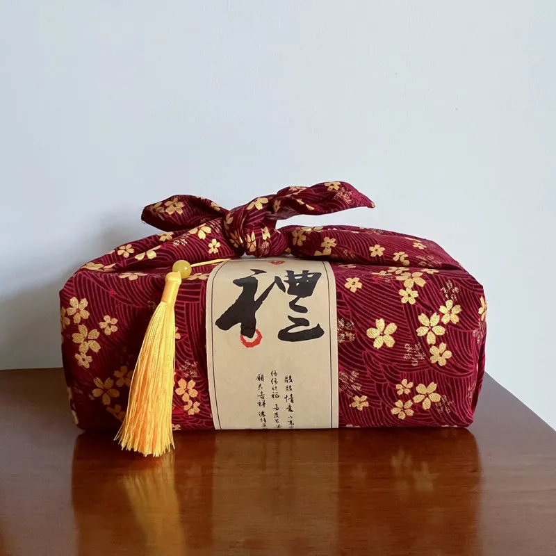 Japanese Style Handkerchief Furoshiki Japanese Traditional Style Wrapping Cloth Gift Packaging Cloth Bento Wrapping Towel