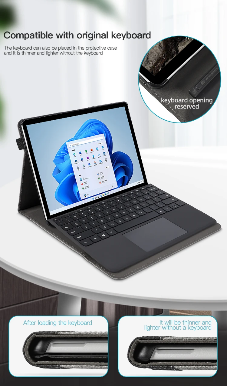 caso para microsoft surface pro pro para superfície ir tablet caso negócios funda capa com caneta titular
