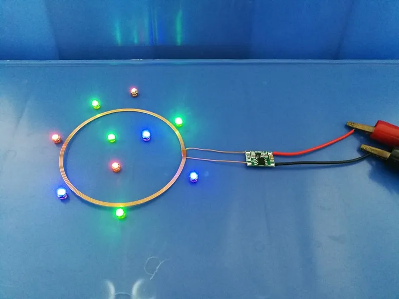 Módulo de carregamento, 1 bobina + 10 Leds mistos, 5V remoto, 80mm