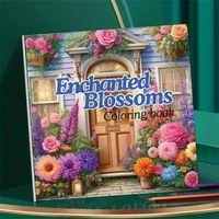1pc Art Coloring Book Original Upgraded Paper 70g/sqm 22pcs Single Pages Coloring Books Gift For Holiday Birthday Party 1