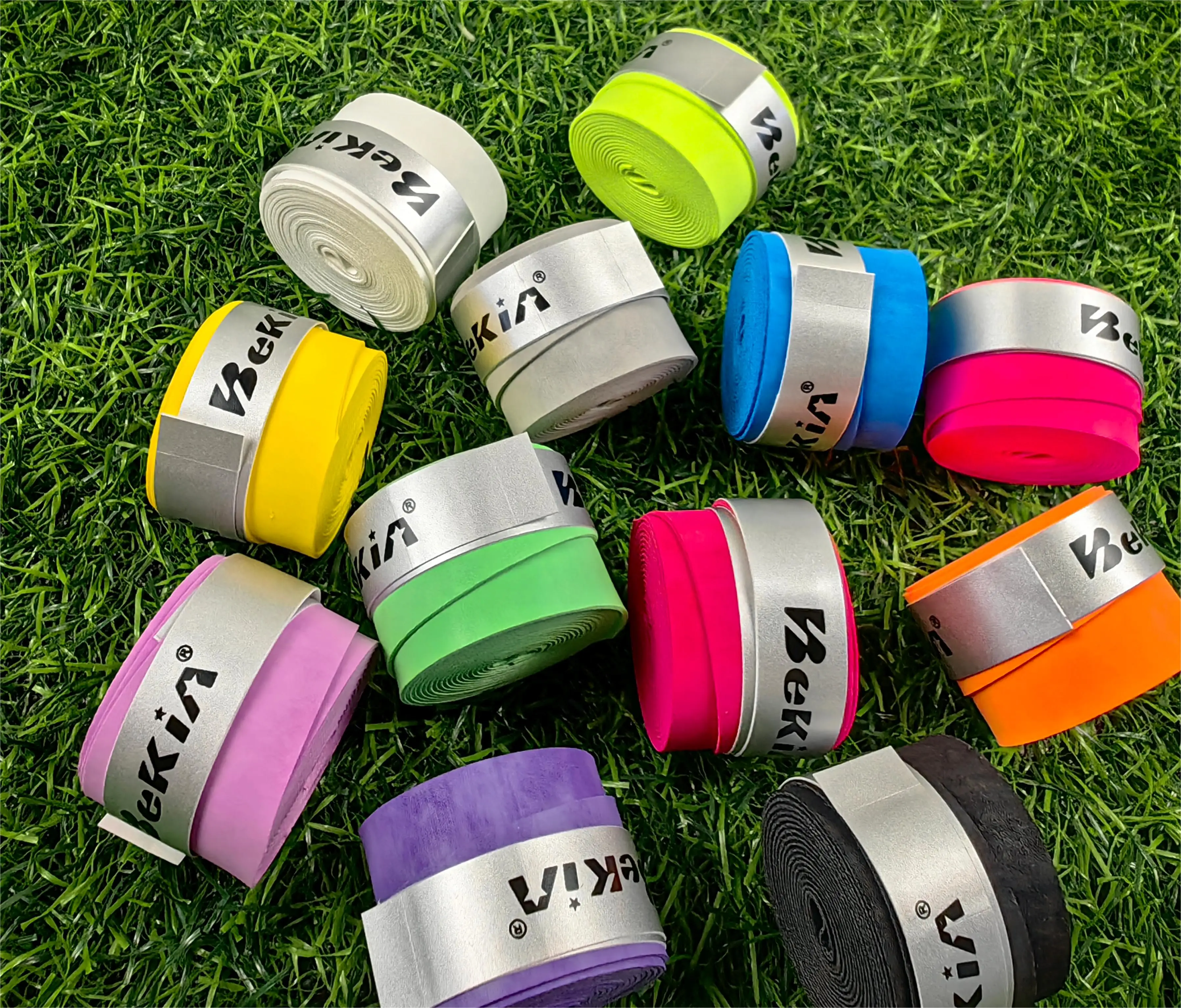 60pcs tennis racket overgrips,viscous badminton grips sweatband Frosted sweat-absorbent belt, dry hand gel