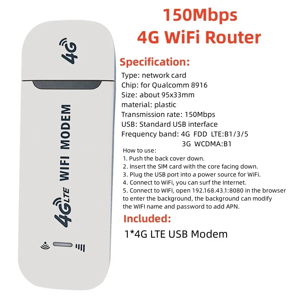 150MP 4G WiFi Router