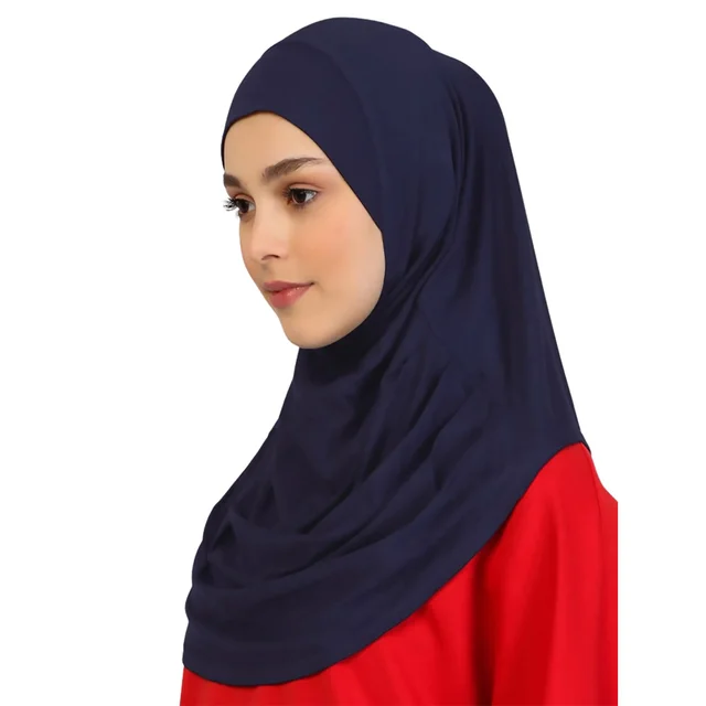 Foulard en chanvre de couleur unie pour femmes, prêt à l'emploi, couvre-cou, Hijabs de sport, châles et enveloppes islamiques sans épingle, nouvelle collection
