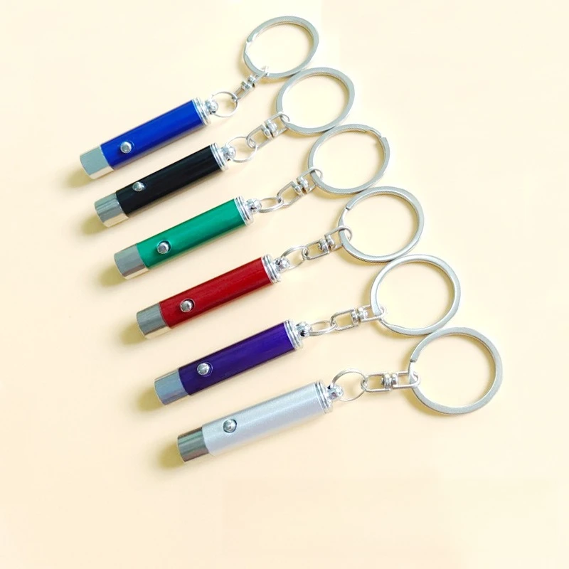 6-Pack 395nm UV LED Keychain Flashlights - Mini Black Light For Detection
