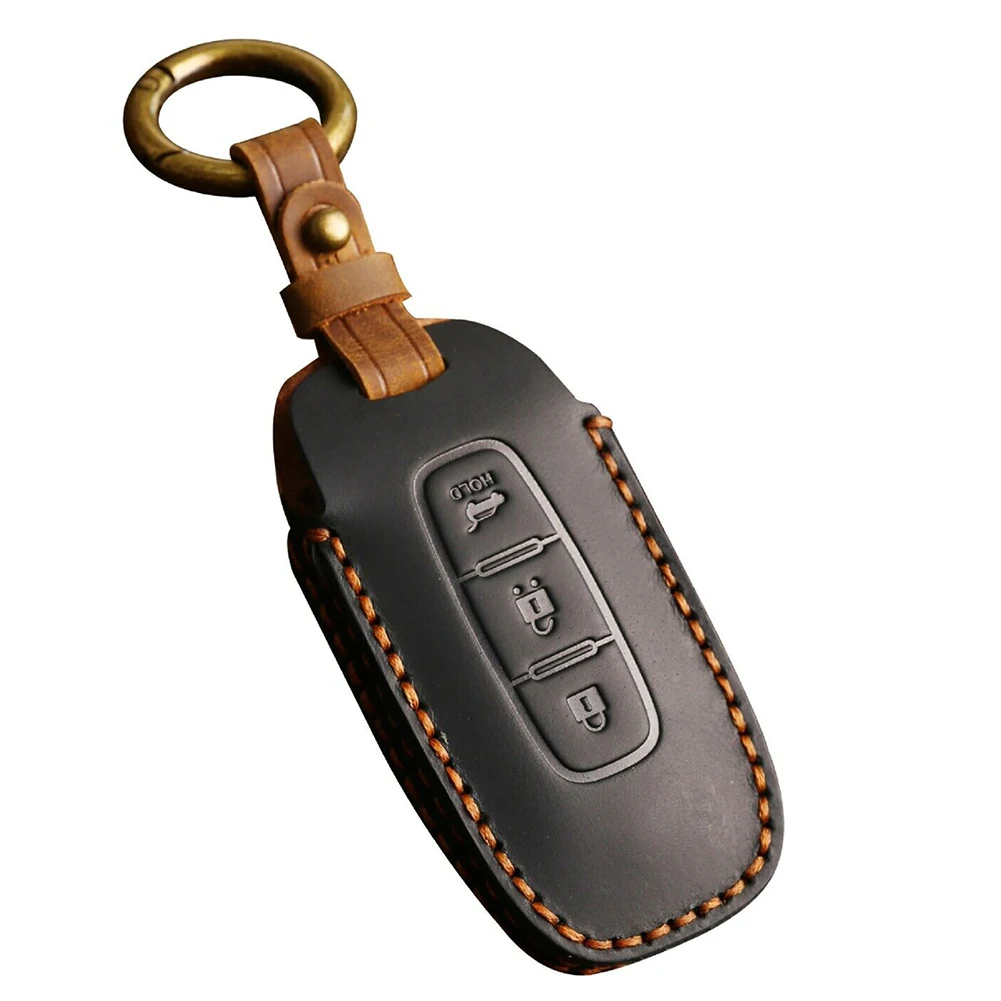 

Stylish Cowhide Key Case for Nissan Qashqai Altima X trail Reduces Impact from Falls Upgrades Key Style Adds Extra Protection