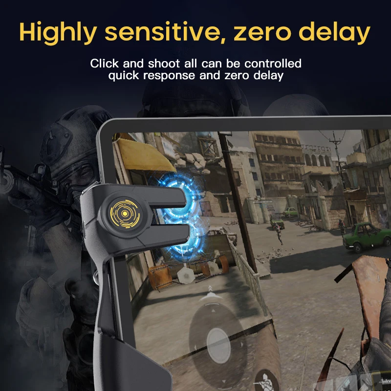 Mobile Pubg Controller Di Gioco Per Ipad Tablet Six Finger Game Joystick Maniglia Pulsante Di Mira L1R1 Shooter Gamepad Trigger Accessori