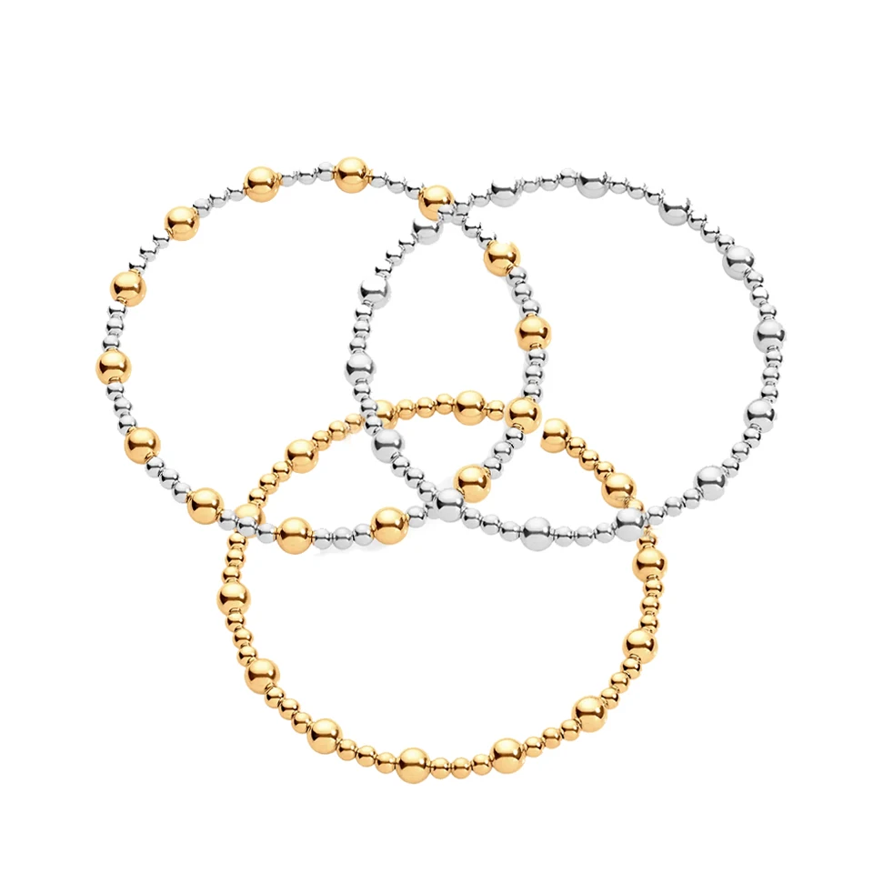Acquista Bracciale da donna Tanel in taglio Rotondo 0.051 Carati , Oro Giallo & Bianco 375 Zircone Verde
