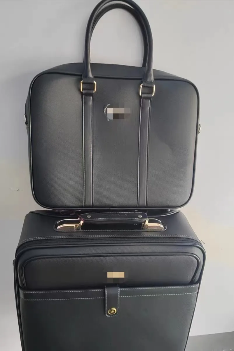 PVC 24/28 inches Zipper Cabin Suitcases Set Travel Aluminum Trolley Password Business Boarding Waterproof Luggage With Wheels