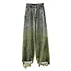 PFNW High Quality Japanese Vintage Straight Drag Washed Jeans Gradient Spring 2025 New Denim Long Pants Casual Trousers 28W5912 6