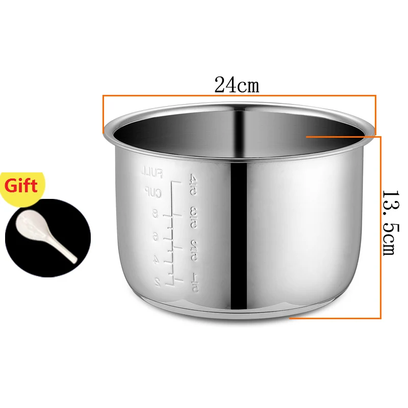 Rijstkoker met Steamer (6/7L) 304 RVS Inner Pot, Intelligente Isolatie, Maak Rijst & Stoom Gezond Voeding & Groenten (Maat: 6L