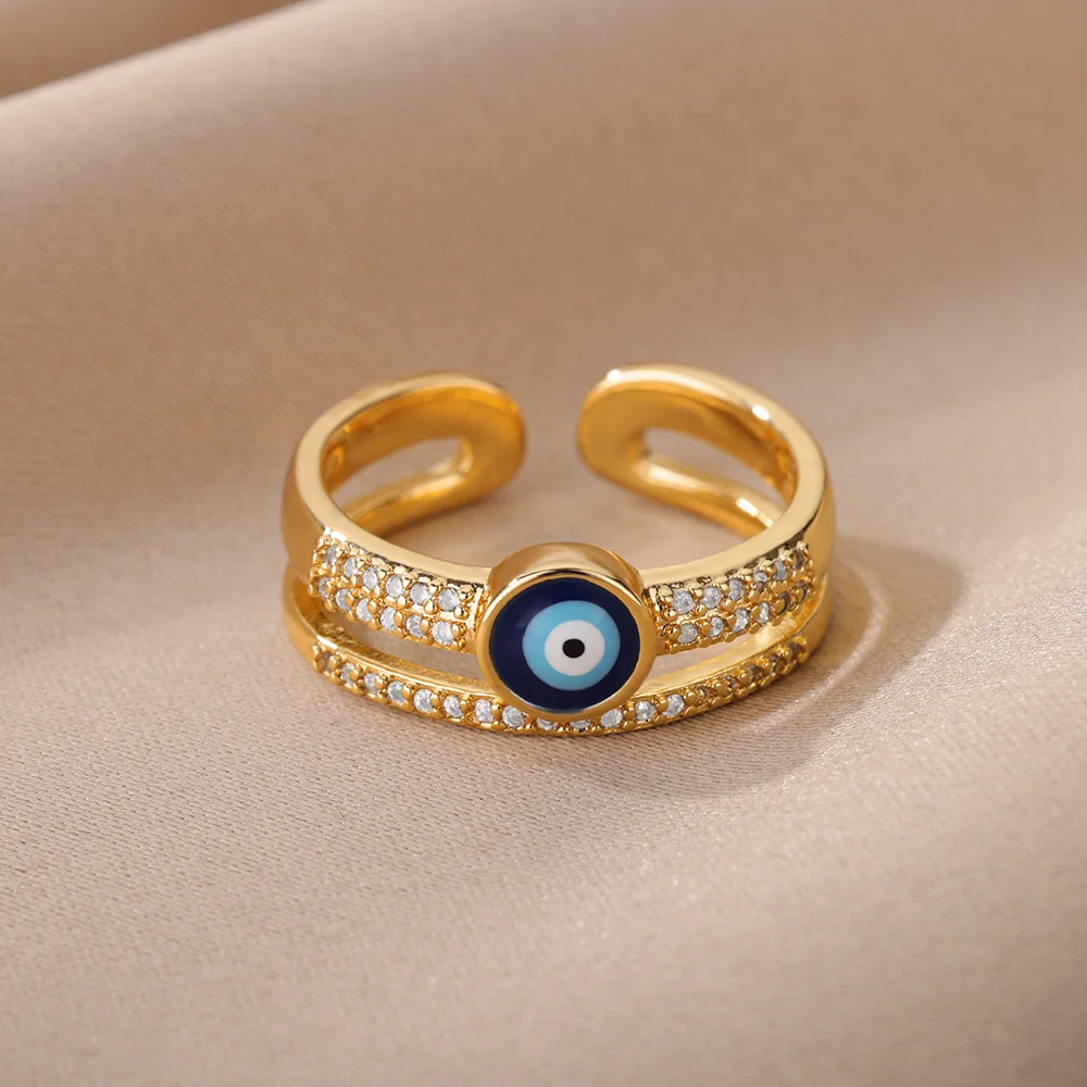 Evil Eye Ring Best Friend Rings Birthday Gift for Her Bffs 