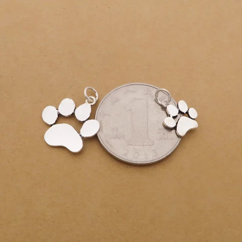 925 Sterling Silver Sweet Cat Claw Pendant Necklace Bracelet Accessories pendant necklace silver necklace