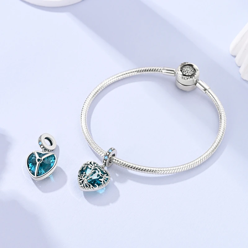  생명의 나무 부모-자녀 펜던트, 오리지널 목걸이, 팔찌, 여성 DIY 선물에 적합