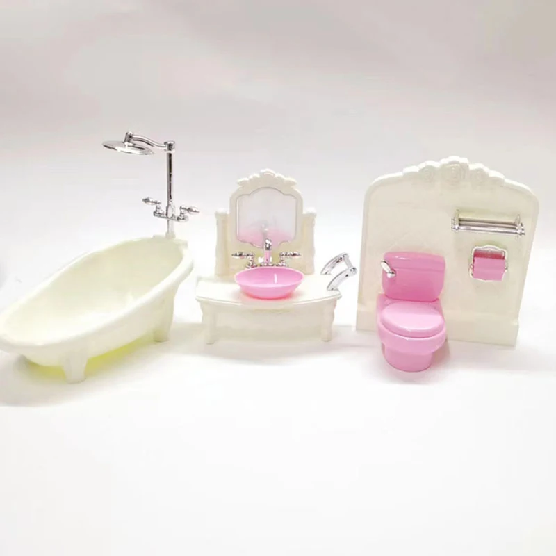 112 Dollhouse Miniature Furniture Creative Bathroom Bedroom Restaurant