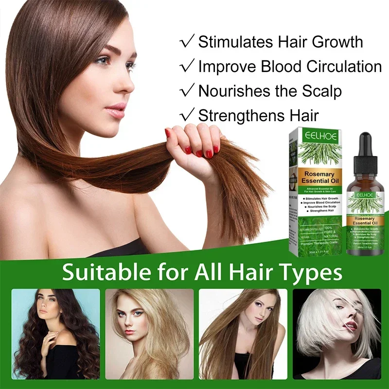 

Sdatter Anti-frizz Growth Hairs Smooth Serum Hair Oil Rosemary Hair Care Essential Oil Anti Hair Loss Treatments فيتامين الشعر
