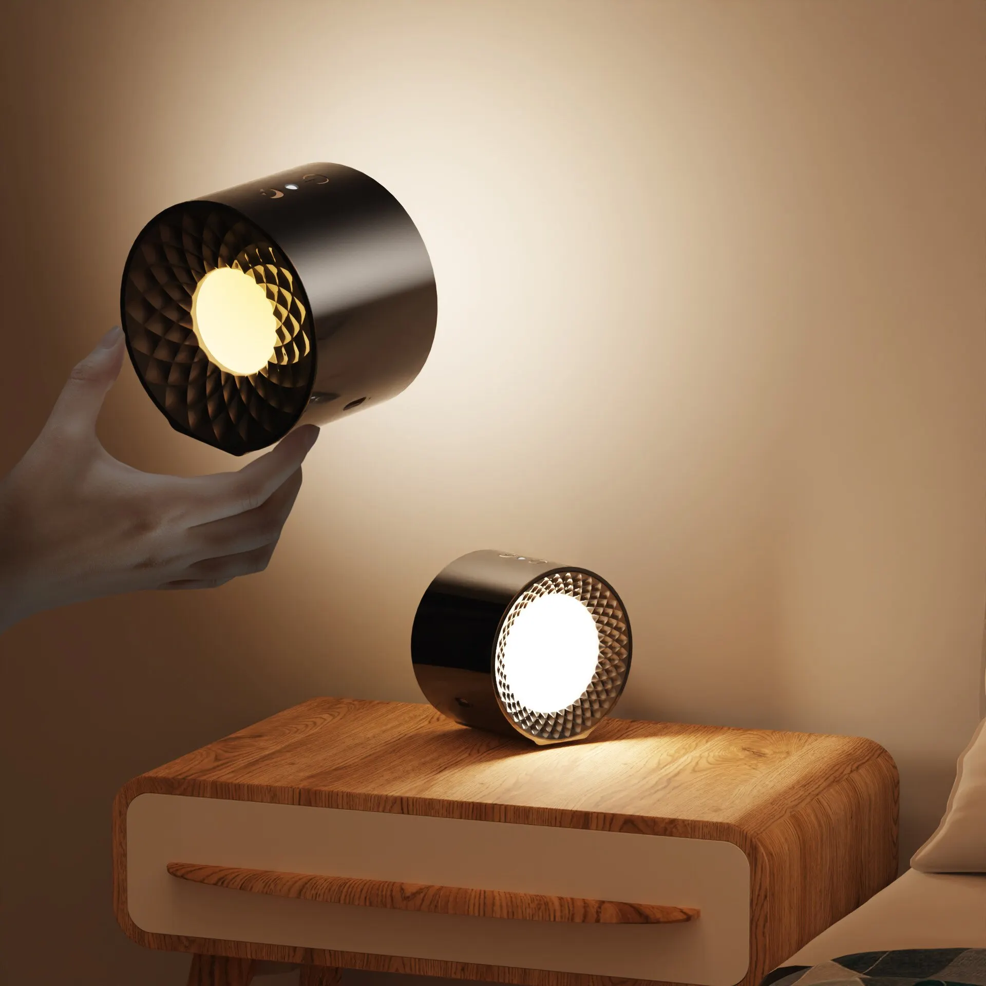 Lámpara Led de pared con Control táctil, luz nocturna portátil inalámbrica con recarga USB.