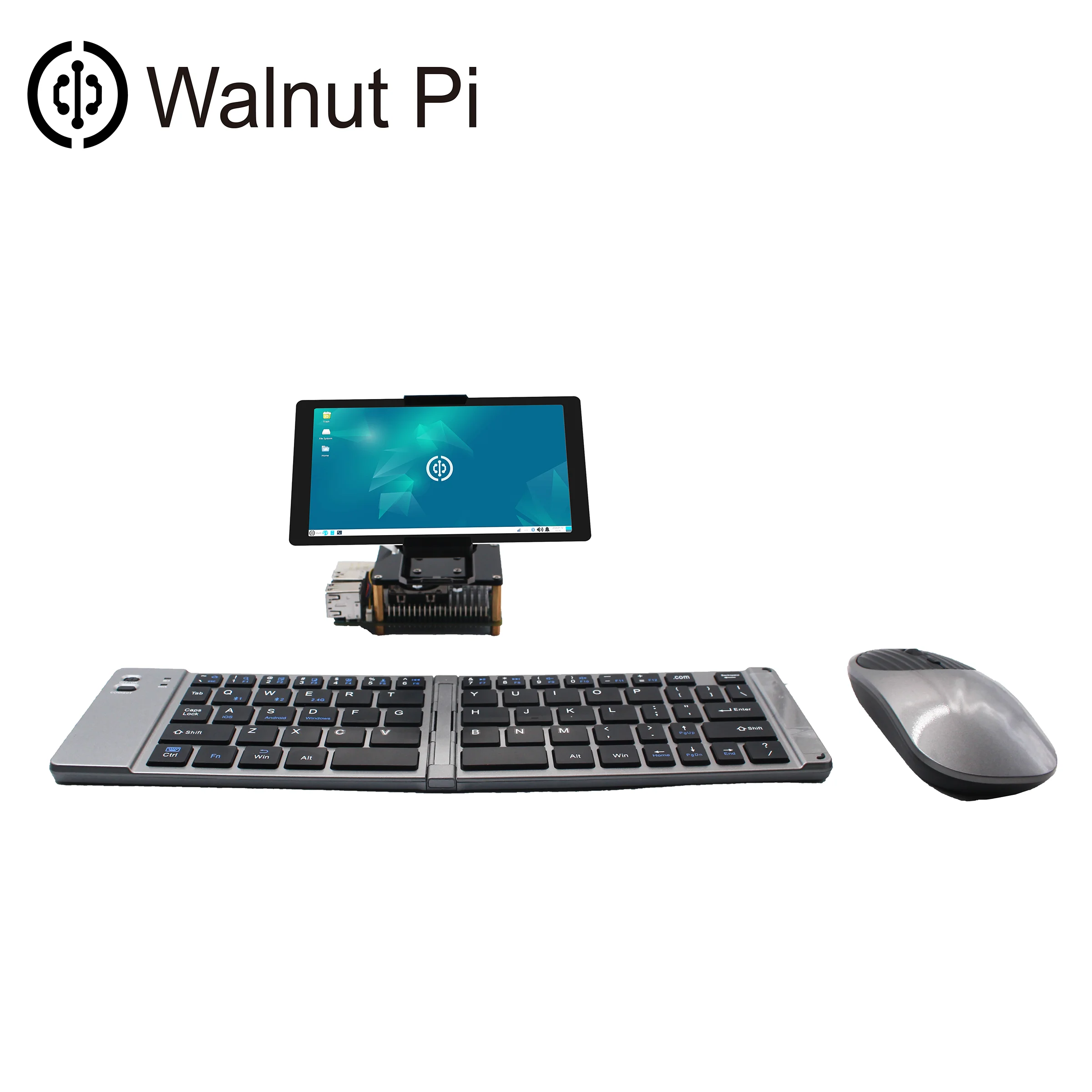 WalnutPi Walnut Pi 2B는 5.5인치 MIPI 디스플레이(정전식 터치), 회전식 스탠드, 그리고 리눅스 기능을 갖추고 있습니다.