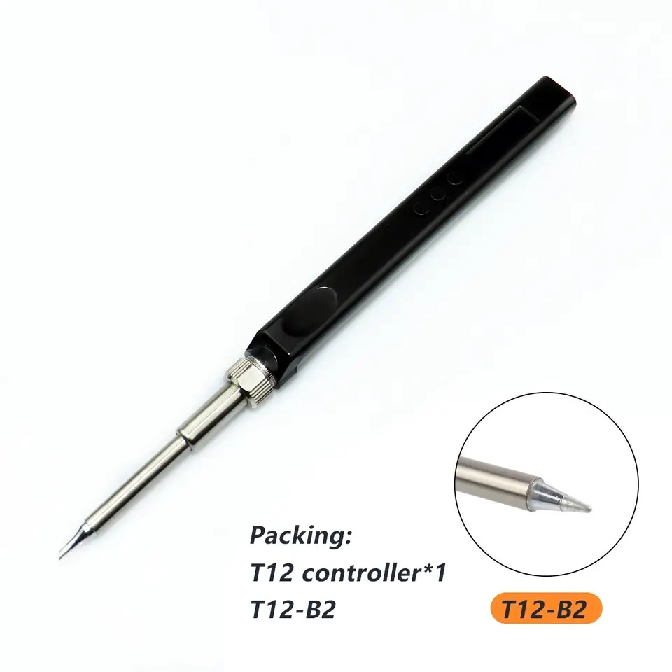 JV100 T12 OLED Mini Electric Soldering Iron Kit PD USB-C Repair Tool Adjustable Temp Portable Solder Welding Station Heat Pencil image 18