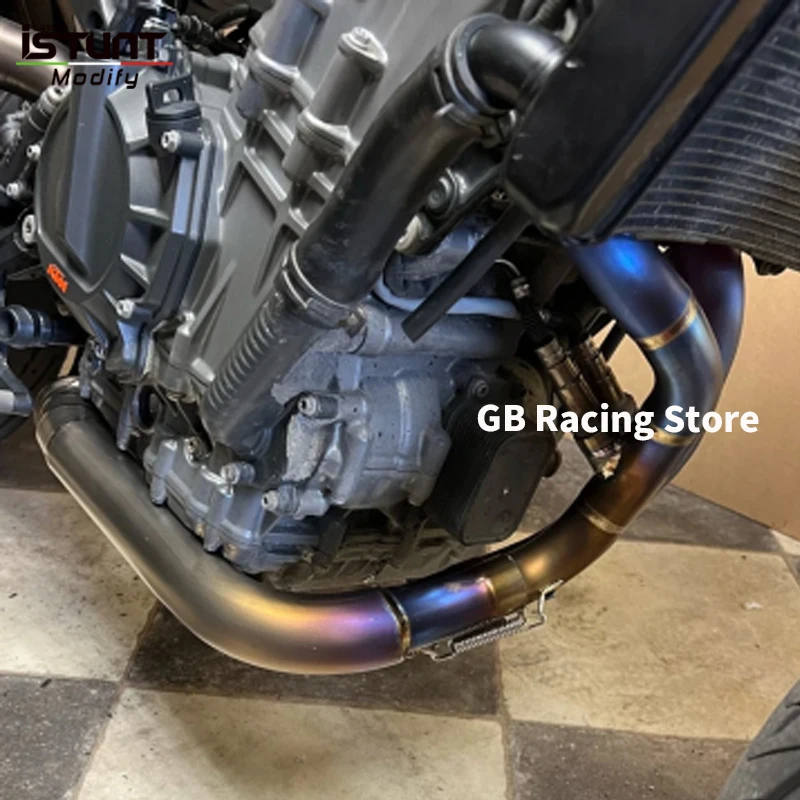 Slip On For Husqvarna Norden 901 Motorcycle Exhaust Modify Escape Moto System Titanium alloy Front Link Pipe Original Muffler - Image 2