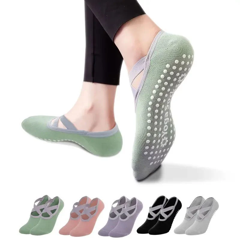 

Professional Non-slip Silicone Yoga Socks Indoor Fitness Dancing Beginner Pilates Sports Socks