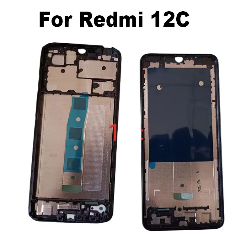 

New For Xiaomi Redmi 12C Front LCD frame Bezel Middle Back Housing Case Mid Plate